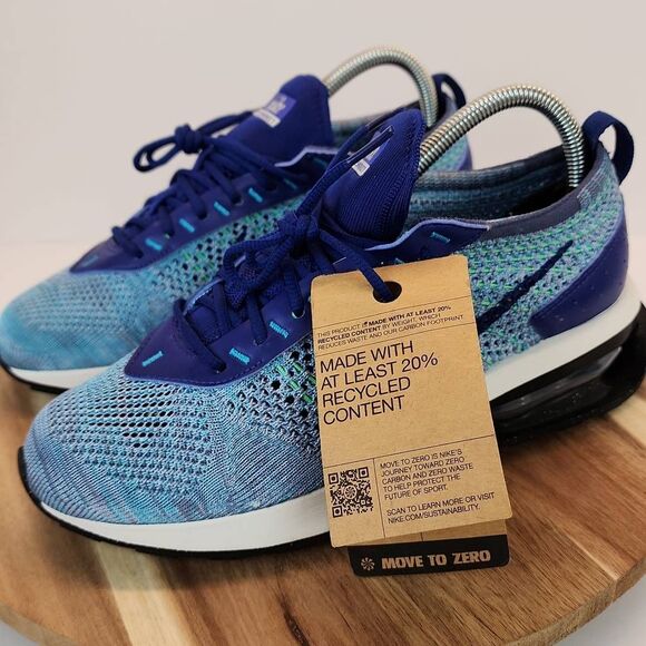 Nike Air Max Flyknit Racer Royal Blue Algae New With Tag Mens Size 6  FD2765-400 - Picture 8 of 12